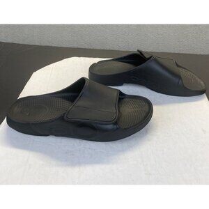 OOFOS OOahh‎ Sport Flex Size M14/W16-47 Black Slide Recovery Sandals Lightweight